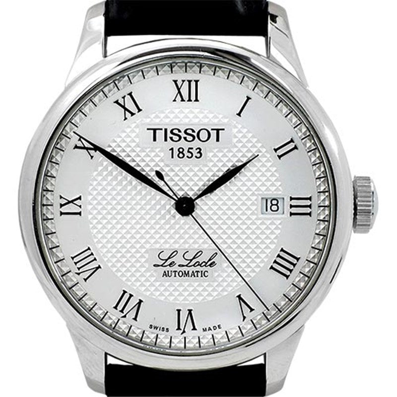 Tissot T Classic Le Locle Automatic Silver Dial Black Leather Strap Watch For Men - T41.1.423.33 Buy Now By Tissot