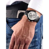 Hugo Boss Rafale Chronograh Quartz White Dial Black Leather Strap Watch For Men - HB1513403 Buy Now By Hugo Boss