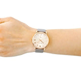 Marc Jacobs Baker Rose Gold Dial Grey Leather Strap Watch for Women - MBM1400 Buy Now By Marc Jacobs