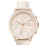 Tommy Hilfiger Carly Cream Dial Cream Leather Strap Watch for Women -1781789 Buy Now By Tommy Hilfiger