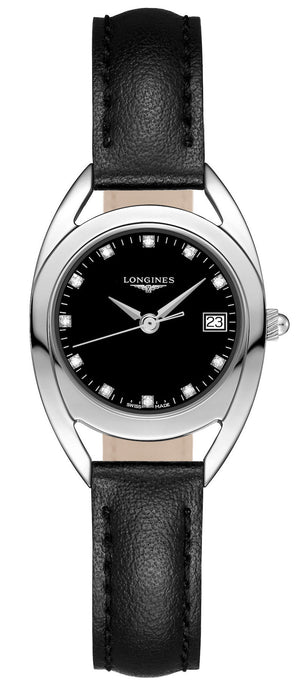 Longines Equestrian Quartz Diamond Black Dial Watch for Women - L6.136.4.57.0 Buy Now By Longines
