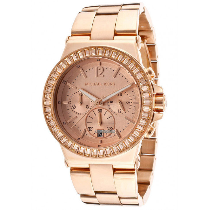 Michael Kors Dylan Rose Gold Dial Rose Gold Steel Strap Watch for Women - MK5412 Buy Now By Michael Kors