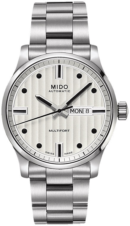 Mido Multifort Automatic Silver Dial Silver Steel Strap Watch For Men - M005.430.11.031.80 Buy Now By Mido