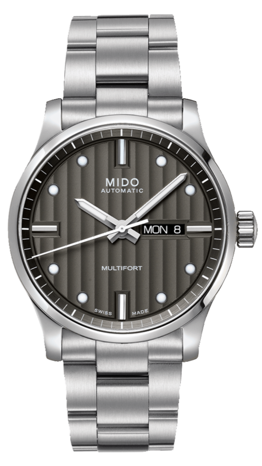 Mido Multifort Automatic Gray Dial Silver Steel Strap Watch For Men - M005.430.11.061.80 Buy Now By Mido
