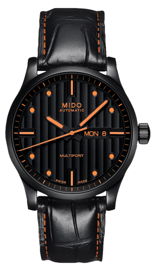 Mido Multifort Automatic Special Edition Black Dial Black Leather Strap Watch For Men - M005.430.36.051.80 Buy Now By Mido