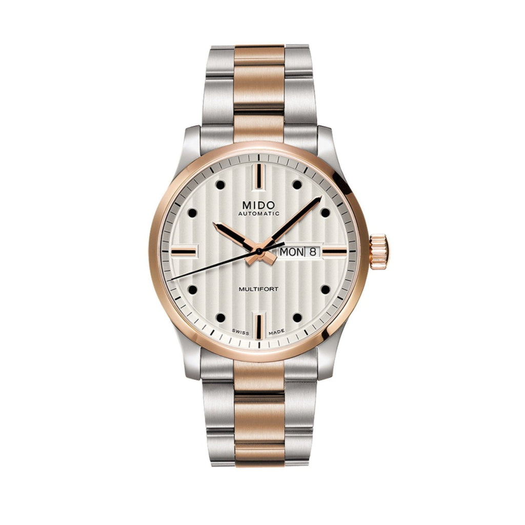 Mido Multifort Automatic Silver Dial Two Tone Steel Strap Watch For Men - M005.430.22.031.80 Buy Now By Mido