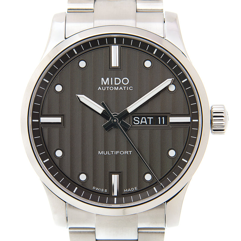 Mido Multifort Automatic Gray Dial Silver Steel Strap Watch For Men - M005.430.11.061.80 Buy Now By Mido