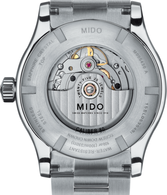 Mido Multifort Automatic Gray Dial Silver Steel Strap Watch For Men - M005.430.11.061.80 Buy Now By Mido