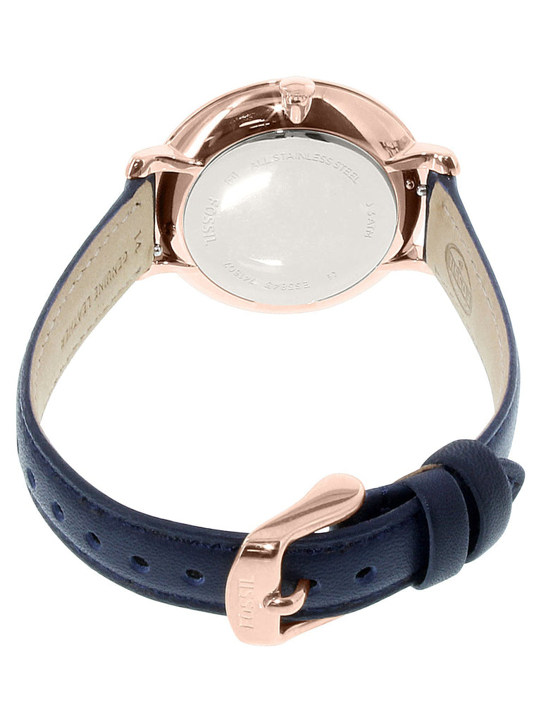 Fossil Jacqueline White Dial Blue Leather Strap Watch for Women - ES3843 Buy Now By Fossil