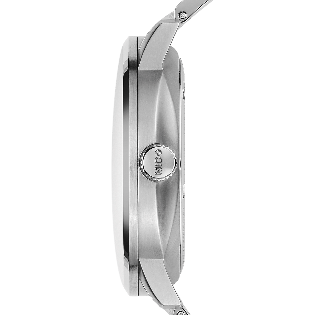 Mido Commander Automatic Gradient Black Dial Silver Steel Strap Watch For Men - M021.407.11.411.00 Buy Now By Mido