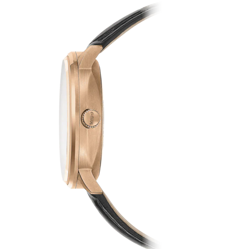 Mido Commander Automatic Black Dial Black Leather Strap Watch For Men - M021.407.36.411.00 Buy Now By Mido