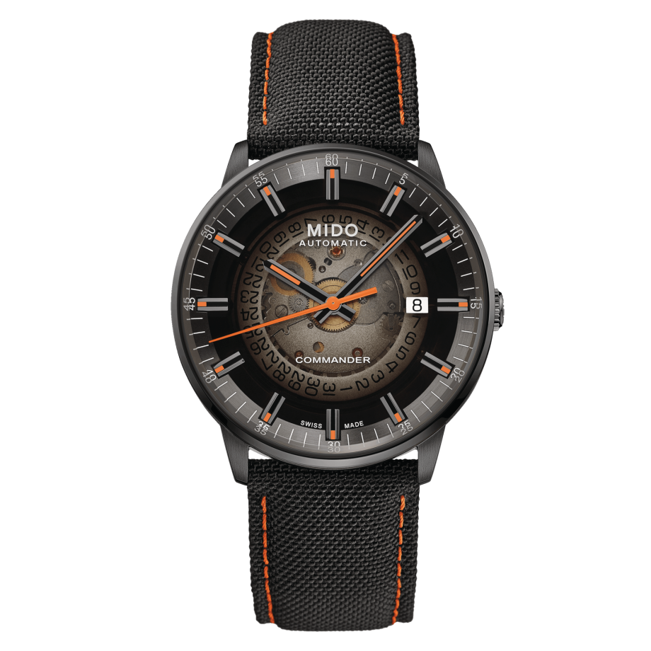 Mido Commander Automatic Gradient Black Dial Black Nylon Strap Watch For Men - M021.407.37.411.00 Buy Now By Mido