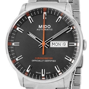 Mido Commander II Automatic Chronometer Grey Dial Silver Steel Strap Watch For Men - M021.431.11.061.01 Buy Now By Mido