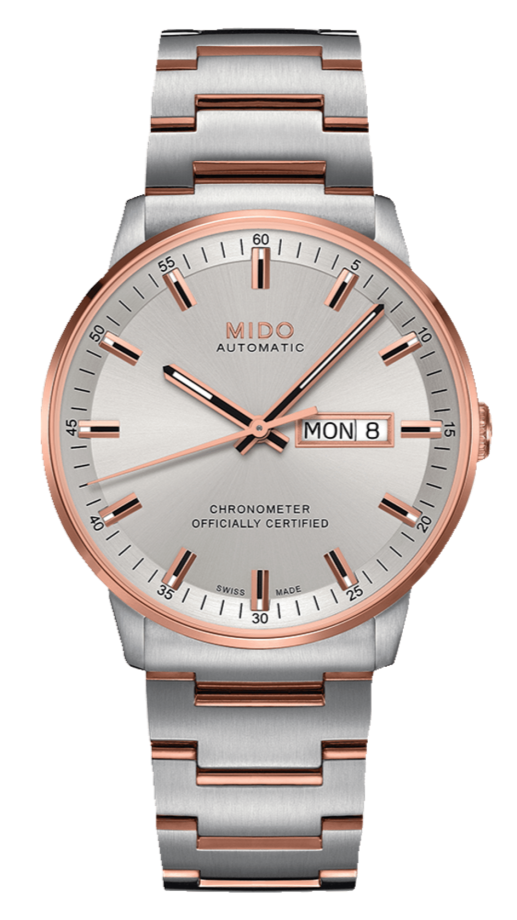 Mido Commander II Chronometer Automatic Silver Dial Two Tone Steel Strap Watch For Men - M021.431.22.031.00 Buy Now By Mido