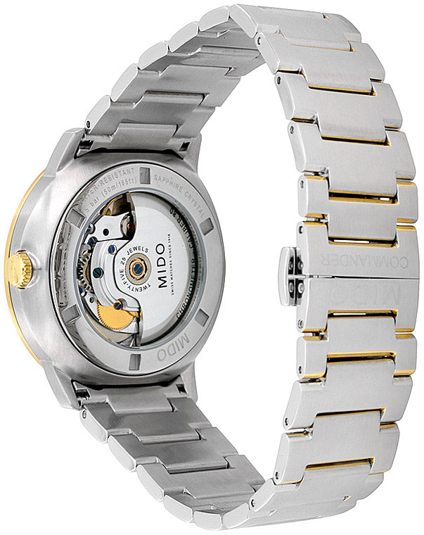 Mido Commander II Automatic Chronometer Silver Dial Two Tone Steel Strap Watch For Men - M021.431.22.071.00 Buy Now By Mido