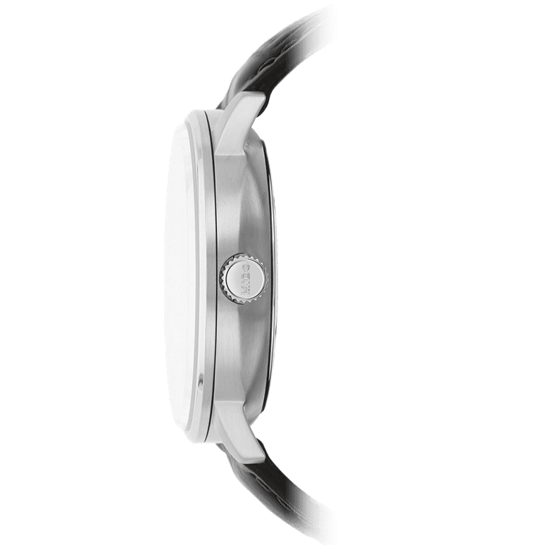 Mido Comander II Automatic Chronometer Silver Dial Black Leather Strap Watch For Men - M021.431.16.031.00 Buy Now By Mido