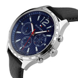 Tommy Hilfiger Gavin Blue Dial Blue Leather Strap Watch for Men - 1791468 Buy Now By Tommy Hilfiger