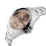 Hugo Boss Premiere Rose Gold Dial Silver Steel Strap Watch for Women - 1502444 Buy Now By Hugo Boss