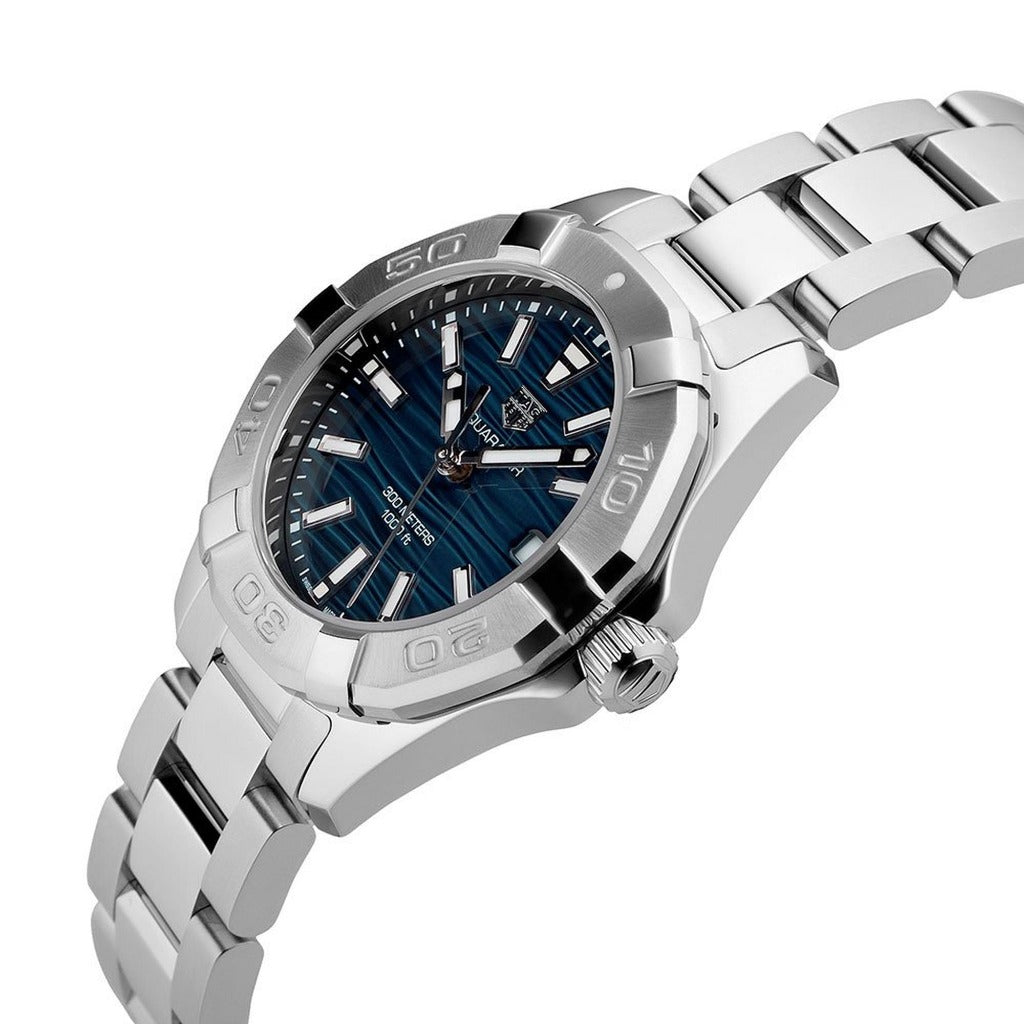 Tag Heuer Aquaracer Blue Dial Silver Steel Strap Watch for Women - WBD131D.BA0748 Buy Now By Tag Heuer