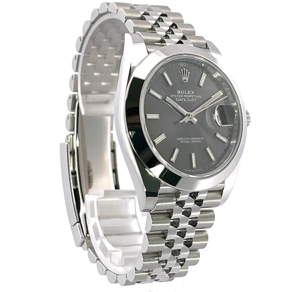 Rolex Datejust 41 Oyster Grey Dial Silver Oystersteel Bracelet Watch for Men - M126300-0008 Buy Now By Rolex
