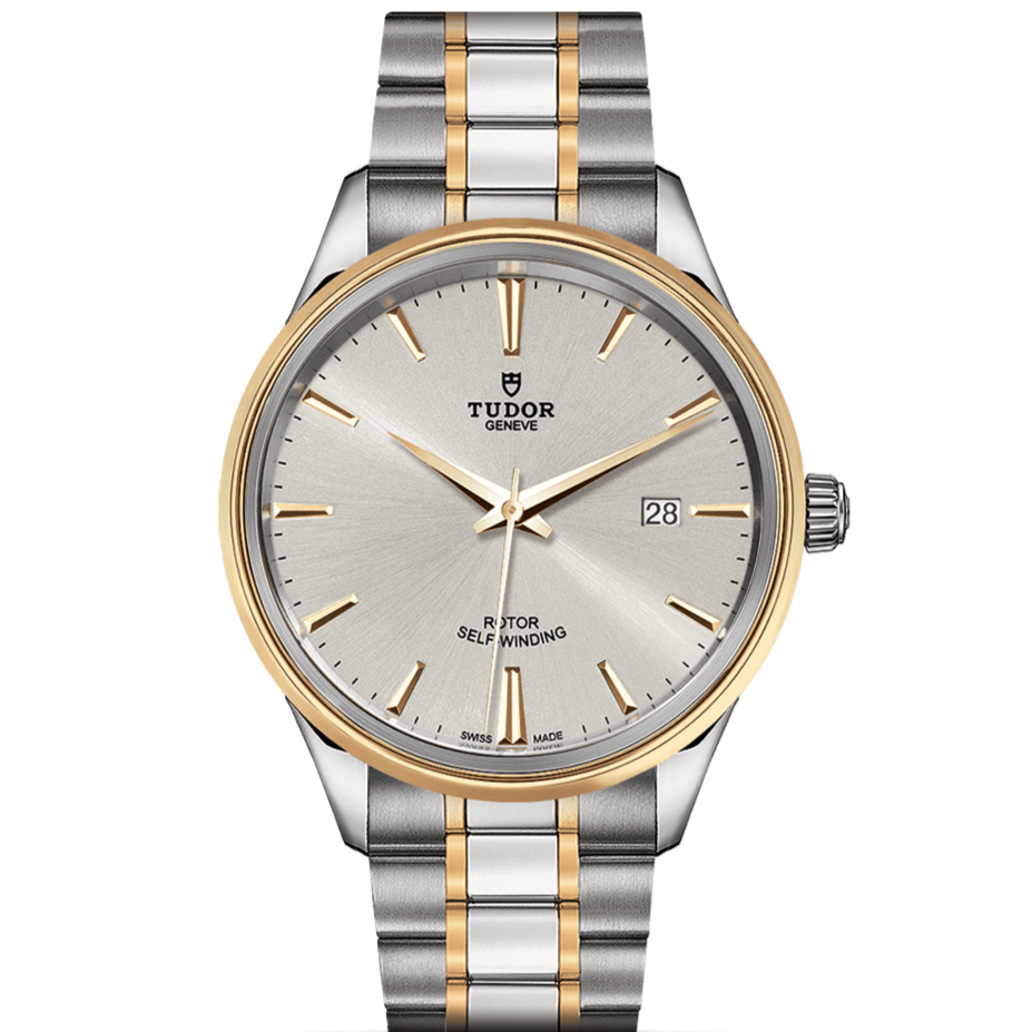 Tudor Style Automatic Silver Dial Two Tone Steel Strap Watch for Men - M12713-0003 Buy Now By Tudor