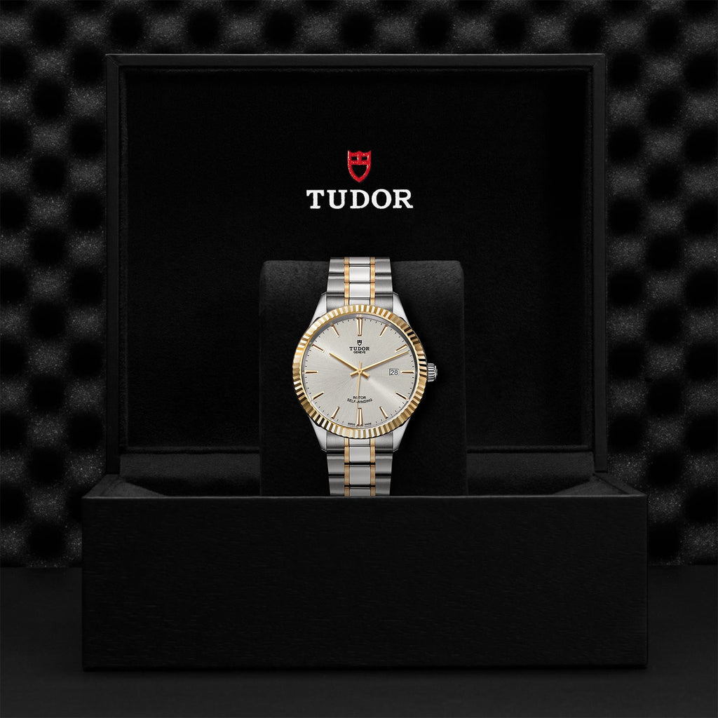 Tudor Style Automatic Silver Dial Two Tone Steel Strap Watch for Men - M12713-0003 Buy Now By Tudor