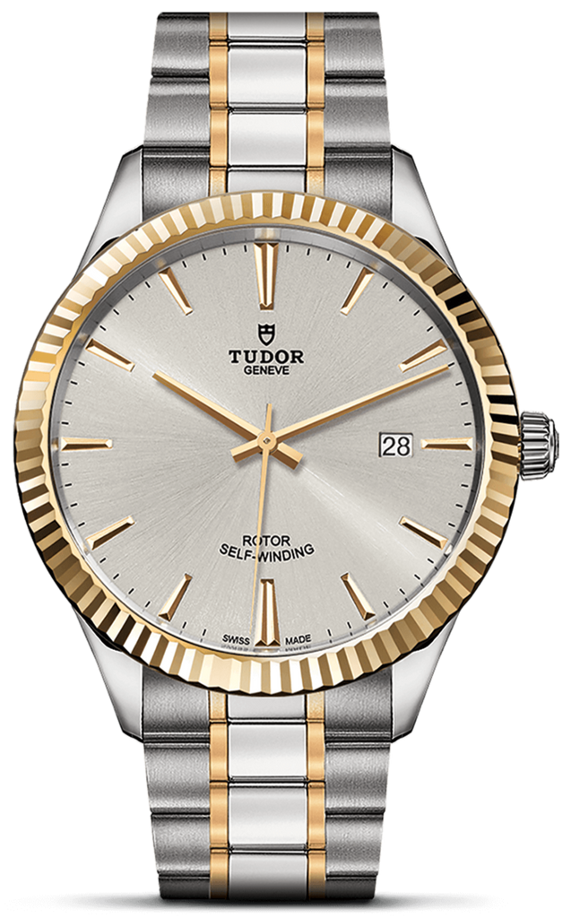 Tudor Style Automatic Silver Dial Two Tone Steel Strap Watch for Men - M12713-0003 Buy Now By Tudor