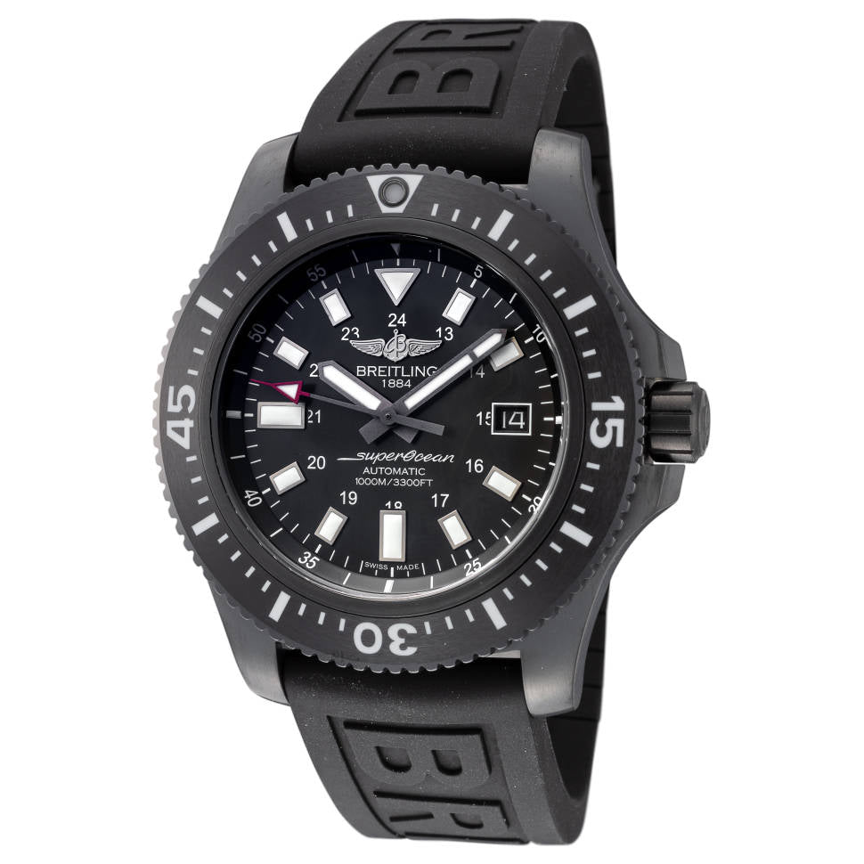 Breitling Superocean 44mm Special Volcano Black Dial Black Rubber Strap Watch for Men - M17393131B1S1 Buy Now By Breitling