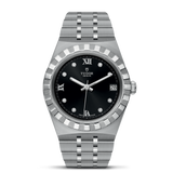 Tudor Royal Automatic Diamonds Black Dial Silver Steel Strap Watch for Men - M28600-0004 Buy Now By Tudor