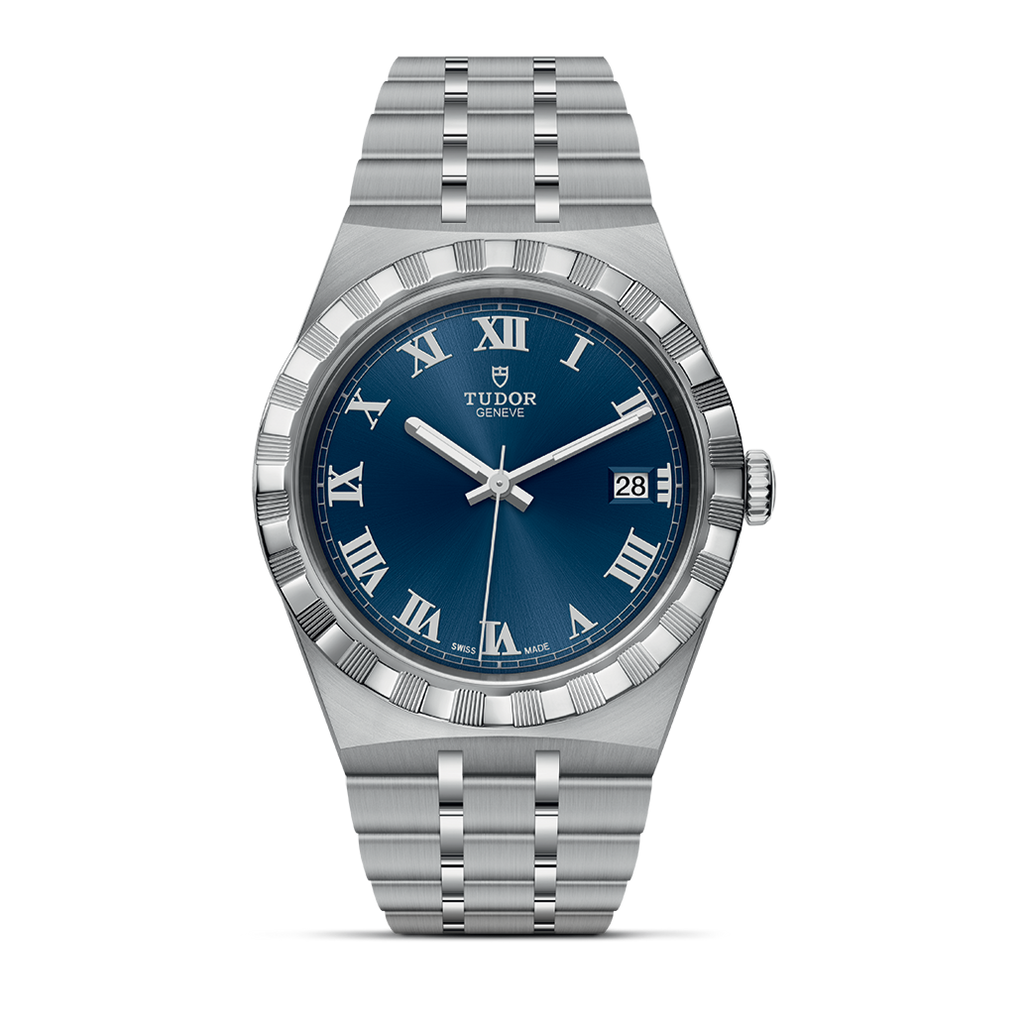 Tudor Royal Automatic Blue Dial Silver Steel Strap Watch for Men - M28600-0005 Buy Now By Tudor