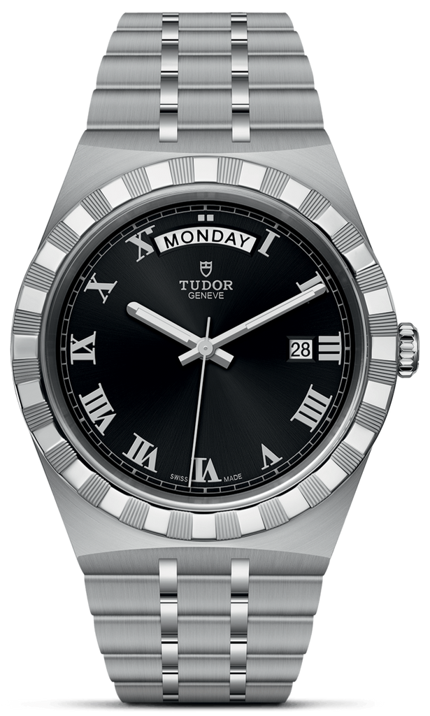 Tudor Royal Automatic Black Dial Silver Steel Strap Watch for Men - M28600-0003 Buy Now By Tudor