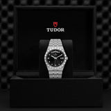 Tudor Royal Automatic Diamonds Black Dial Silver Steel Strap Watch for Men - M28600-0004 Buy Now By Tudor
