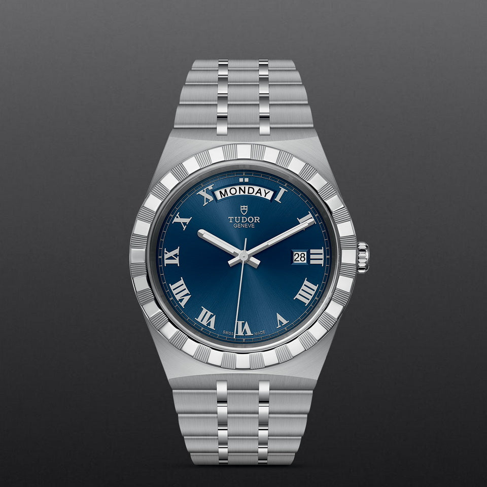 Tudor Royal Automatic Blue Dial Silver Steel Strap Watch for Men - M28600-0005 Buy Now By Tudor