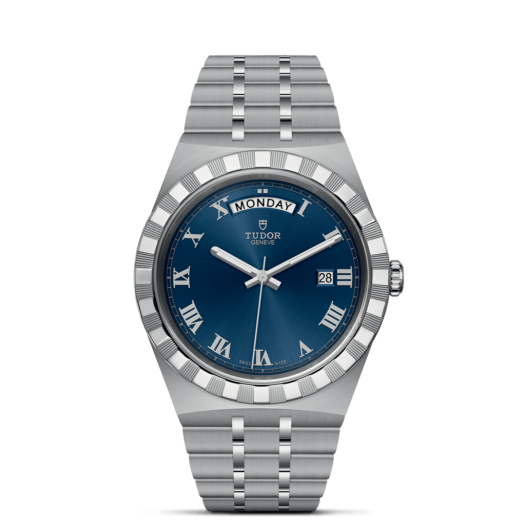 Tudor Royal Automatic Blue Dial Silver Steel Strap Watch for Men - M28600-0005 Buy Now By Tudor