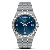 Tudor Royal Automatic Diamonds Blue Dial Silver Steel Strap Watch for Men - M28600-0006 Buy Now By Tudor
