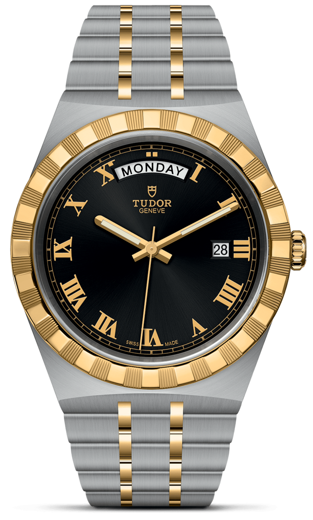 Tudor Royal Automatic Black Dial Two Tone Steel Strap Watch for Men - M28603-0003 Buy Now By Tudor