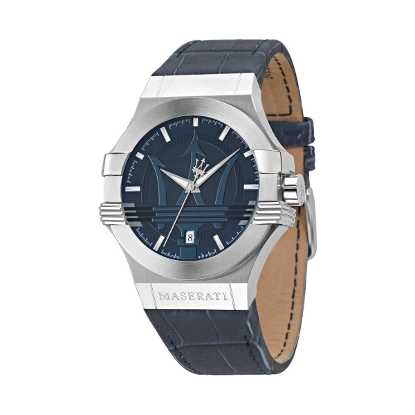 Maserati Potenza Blue Dial Blue Leather Strap Watch For Men - R8851108015 Buy Now By Maserati