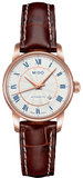 Mido Baroncelli III Automatic Silver Dial Brown Leather Strap Watch For Women - M7600.2.21.8 Buy Now By Mido