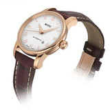 Mido Baroncelli III Automatic White Dial Brown Leather Strap Watch For Women - M7600.3.26.8 Buy Now By Mido