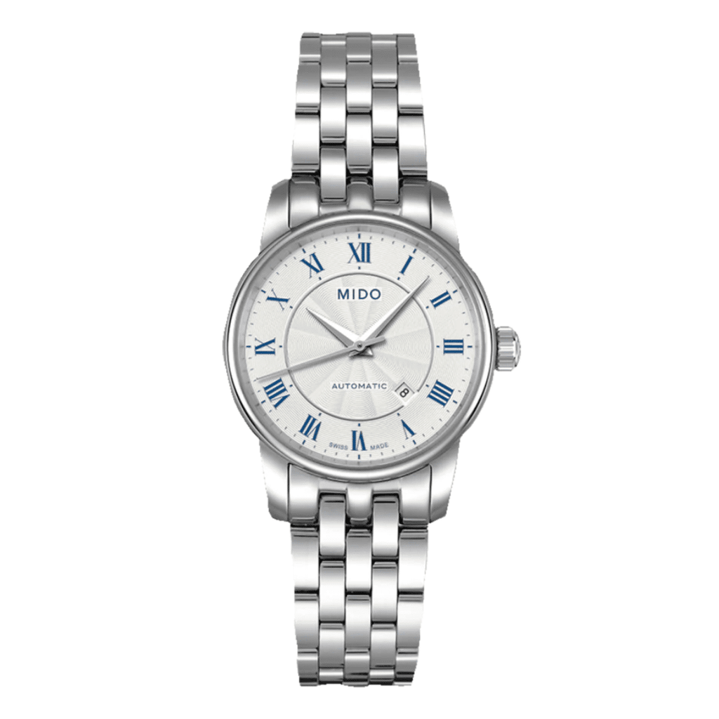 Mido Baroncelli III Automatic Silver Dial Silver Steel Strap Watch For Women - M7600.4.21.1 Buy Now By Mido