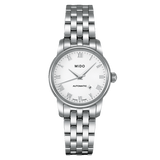 Mido Baroncelli III Automatic White Dial Silver Steel Strap Watch For Women - M7600.4.26.1 Buy Now By Mido