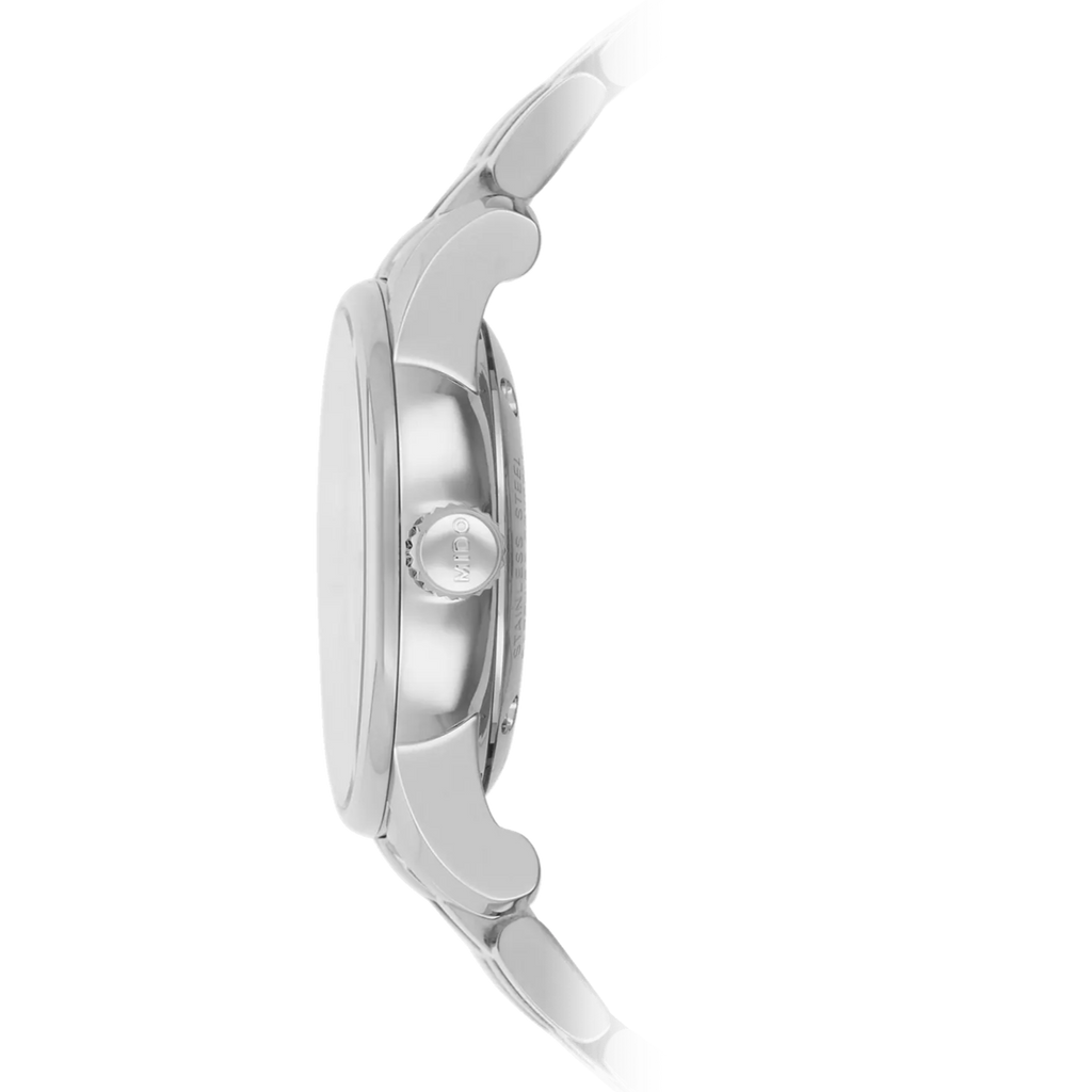 Mido Baroncelli Automatic Mother Of Pearl Dial Silver Steel Strap Watch For Women - M7600.4.69.1 Buy Now By Mido