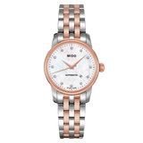 Mido Baroncelli III Automatic Mother of Pearl White Dial Two Tone Steel Strap Watch For Women - M7600.9.69.1 Buy Now By Mido