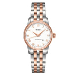 Mido Baroncelli III Automatic White Dial Two Tone Steel Strap Watch For Women - M7600.9.N6.1 Buy Now By Mido