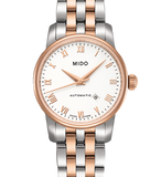 Mido Baroncelli Automatic White Dial Two Tone Steel Strap Watch For Women - M8600.9.N6.1 Buy Now By Mido