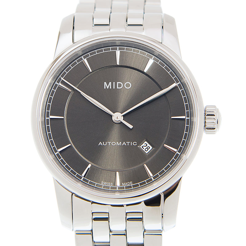 Mido Baroncelli III Automatic Grey Dial Silver Steel Strap Watch For Women - M7600.4.13.1 Buy Now By Mido