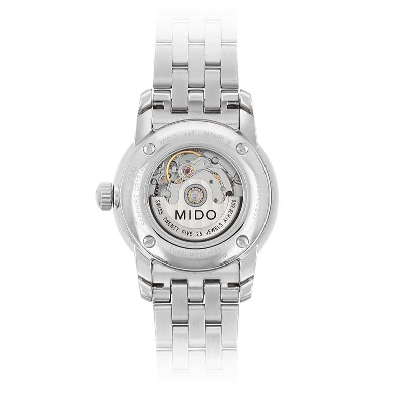 Mido Baroncelli III Automatic White Dial Two Tone Steel Strap Watch For Women - M7600.9.26.1 Buy Now By Mido