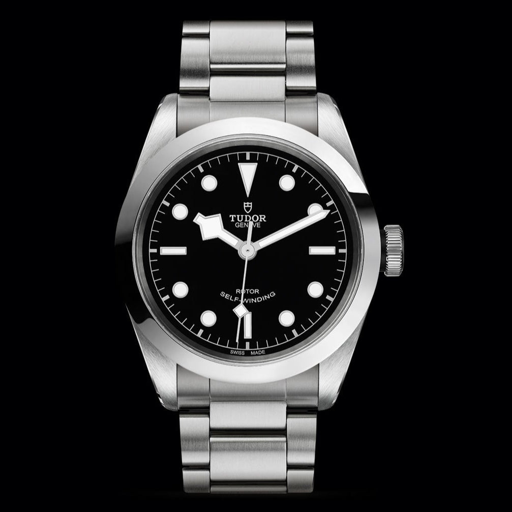 Tudor Black Bay Automatic Black Dial Silver Steel Strap Watch for Men - M79540-0001 Buy Now By Tudor