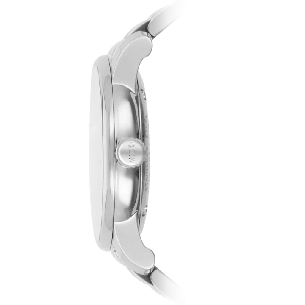 Mido Baroncelli Ii Automatic Black Dial Silver Steel Strap Watch For Men - M8600.4.18.1 Buy Now By Mido