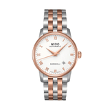 Mido Baroncelli Automatic White Dial Two Tone Steel Strap Watch For Women - M8600.9.N6.1 Buy Now By Mido